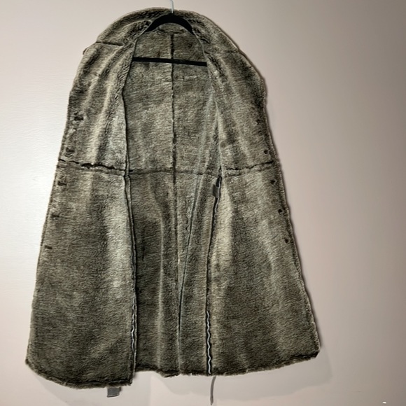 Suede trench with faux fur lining - Picture 2 of 3